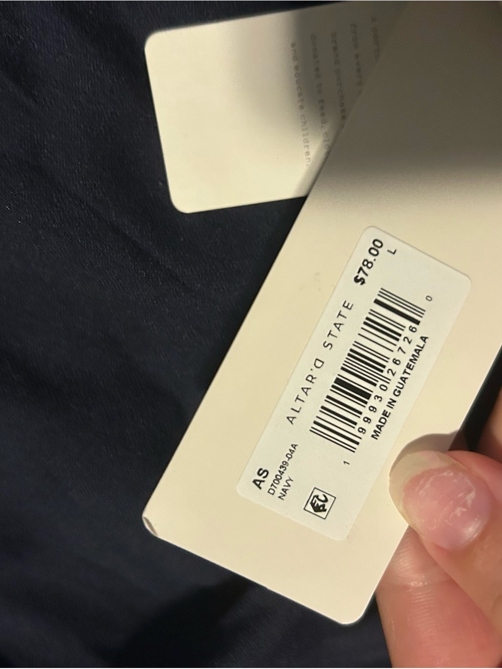 Altar'd State Navy Linen Halter Dress - Picture 5 of 5